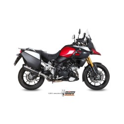 Silencieux MIVV SPORTLINE (coupelle carbone) ovale Suzuki DL 1000 V-STROM 2014-2019 et DL 1050 V-STROM 2020-…