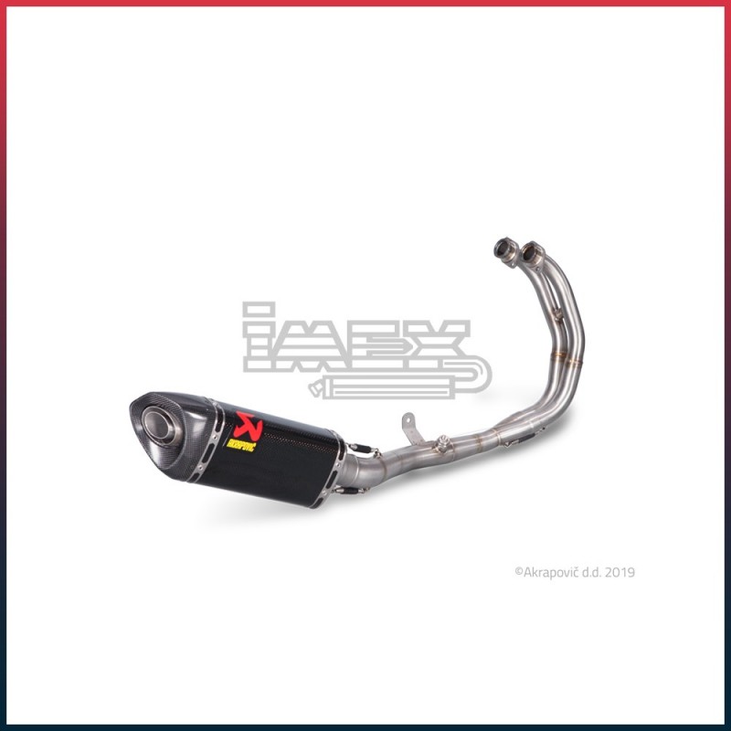 Ligne Complète AKRAPOVIC Racing Line Yamaha MT 03 2016-... Et R 3 2015-... Coupelle Carbone