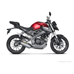 Ligne Complète AKRAPOVIC Racing Line Yamaha MT 125 2017-2019 et YZF 125 R 2017-2018 Coupelle Carbone