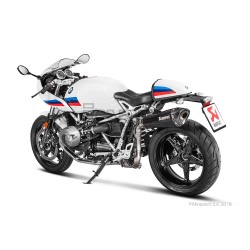 Silencieux AKRAPOVIC Slip-On BMW R NINE T 2014-... et R NINE T SCRAMBLER 2016-... Coupelle Carbone