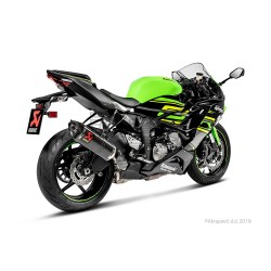 Silencieux AKRAPOVIC Slip-On Kawasaki ZX6R 2009-... Et ZX6R 636 2013-2016 Coupelle Carbone