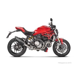 Silencieux AKRAPOVIC Slip-On Racing Ducati MONSTER 821 / 1200 / 1200 R / 1200 S Coupelle Carbone