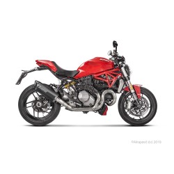 Silencieux AKRAPOVIC Slip-On Racing Ducati MONSTER 821 / 1200 / 1200 R / 1200 S Coupelle Carbone