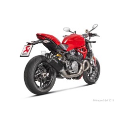 Silencieux AKRAPOVIC Slip-On Racing Ducati MONSTER 821 / 1200 / 1200 R / 1200 S Coupelle Carbone