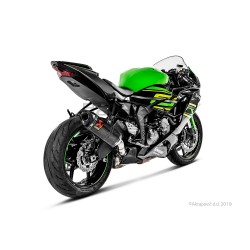 Silencieux AKRAPOVIC Slip-On Racing Kawasaki ZX6R 2009-... Et ZX6R 636 2013-2016 Coupelle Carbone