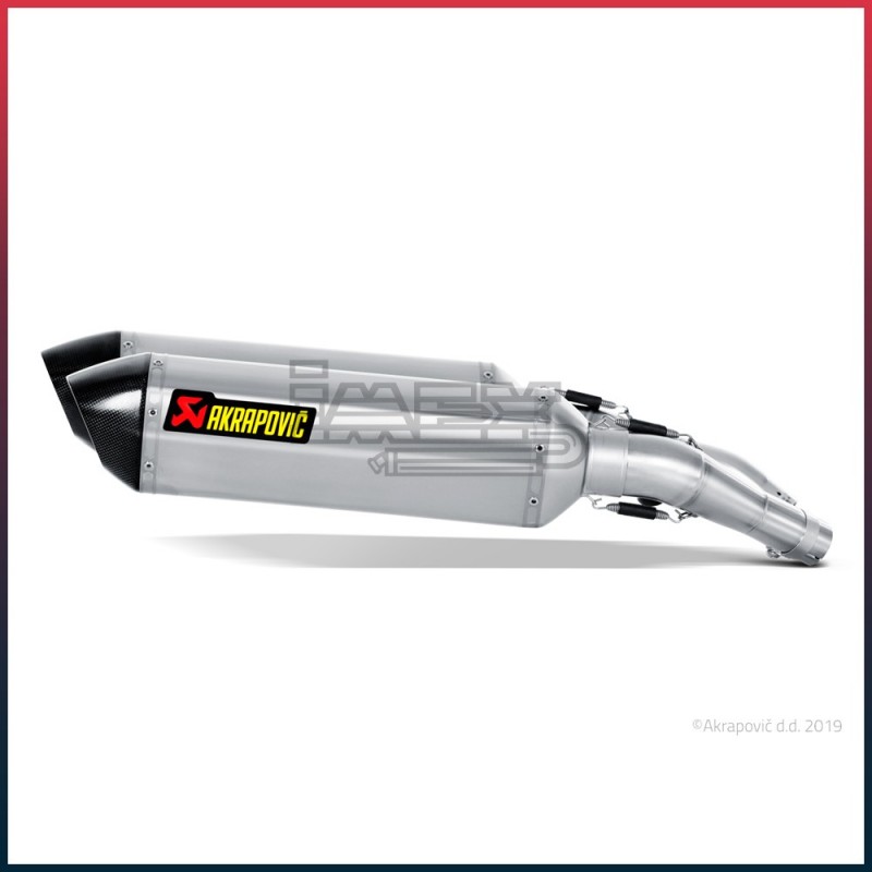 Silencieux AKRAPOVIC Slip-On Yamaha FJR 1300 2013-... Coupelle Carbone