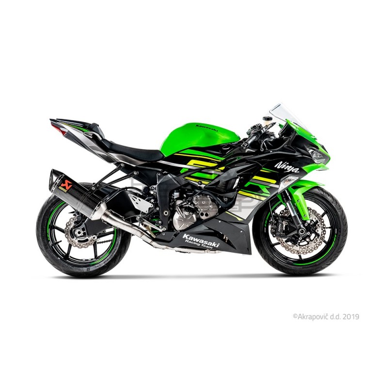 Ligne Complète AKRAPOVIC Racing Line Kawasaki ZX6R et ZX6R 636 Coupelle Carbone