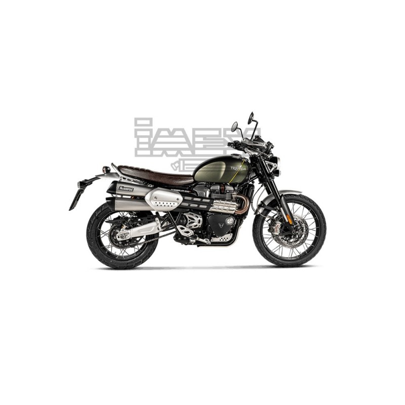 Silencieux AKRAPOVIC Slip-On Triumph SCRAMBLER 1200 2019-...