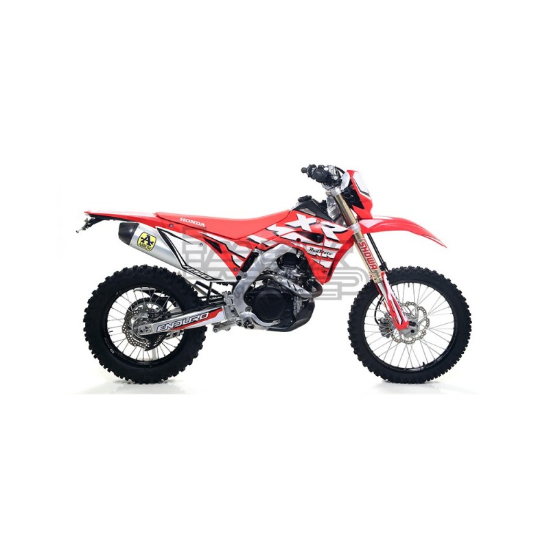 Silencieux ARROW RACE-TECH Honda CRF 450 L et CRF 450 RX 2019-2020 coupelle carbone