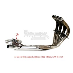 Manchon raccord sans catalyseur pour Honda CB 600 Hornet 2007-2014