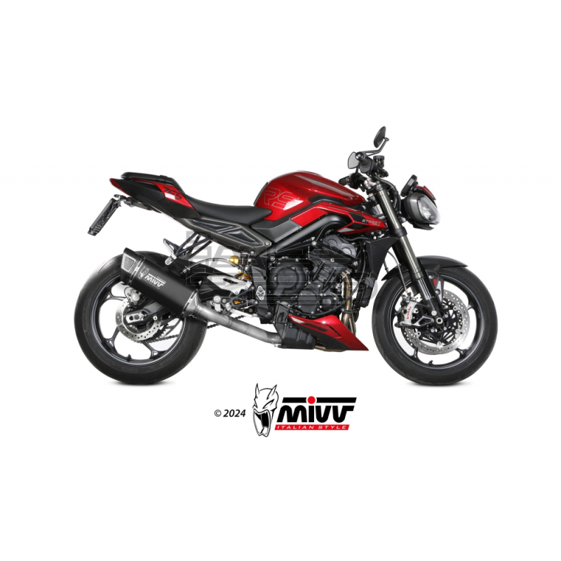 Ligne Complète MIVV SR-1 Triumph Street Triple 765 R / S / RS 2023-...