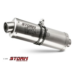 Silencieux Storm OVAL Adapt. HONDA XRV 750 AFRICA TWIN 1993-2005