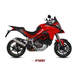 Silencieux Storm Ovale Adapt. DUCATI MULTISTRADA 1200 2015-2017 et MULTISTRADA 1260 2018-2020