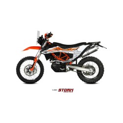 Silencieux Storm Ovale Adapt. KTM 690 SMC / Enduro R 2019-2020 et 690 SMC / Enduro R 2021-...