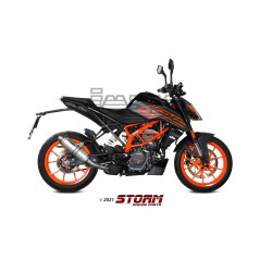 Silencieux Storm GP Adapt. KTM 125 Duke 2021-... et 390 Duke 2021-...