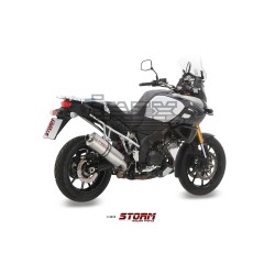 Silencieux Storm Ovale Adapt. SUZUKI DL 1000 V-Strom 2014-2019 et DL 1050 V-Strom 2020-...