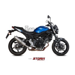 Silencieux Storm Ovale Adapt. SUZUKI SV 650 / X 2016-...