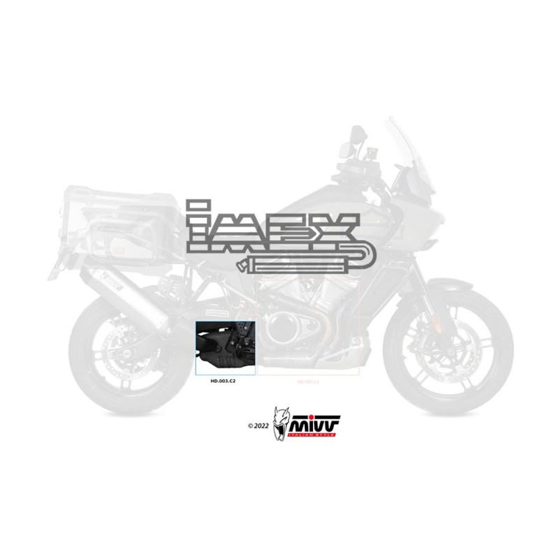 Manchon raccord sans catalyseur MIVV HARLEY DAVIDSON 1250 PAN AMERICA / SPECIAL 2021-2023