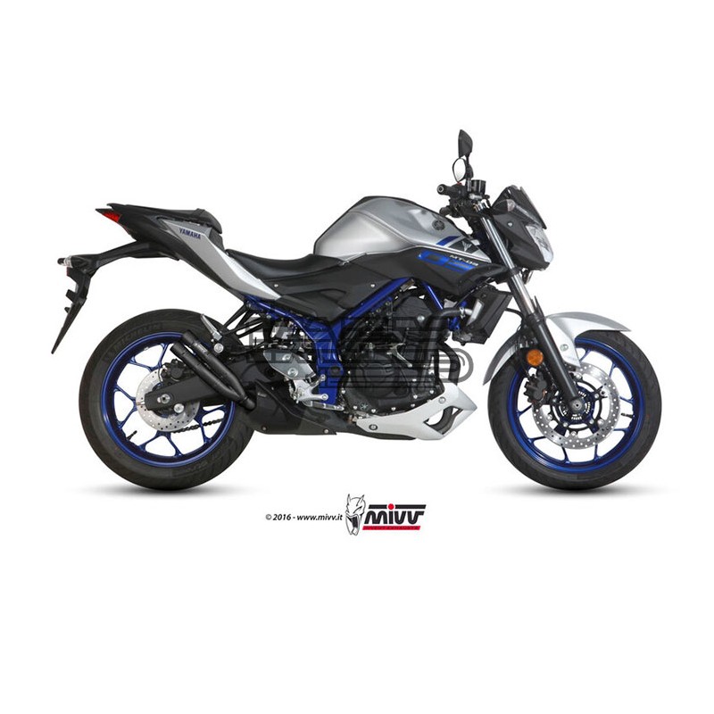 Silencieux MIVV DOUBLE GUN YAMAHA MT03 (320cc) 2016-2024