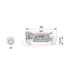 Silencieux MIVV GP DUCATI 1000 MONSTER S4Rs 2006-2008