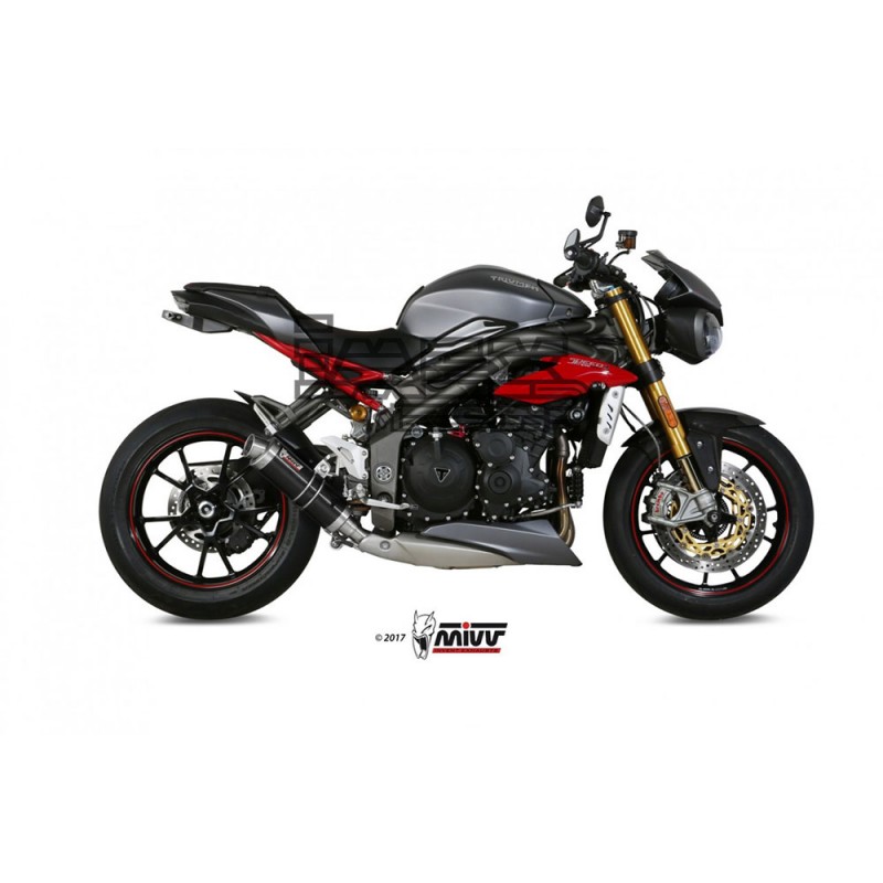 Silencieux MIVV GP TRIUMPH SPEED TRIPLE 1050 2016-2017 sortie Basse