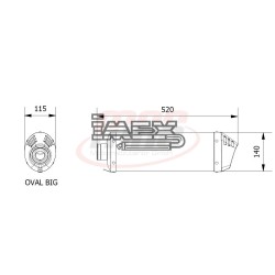 Silencieux MIVV OVAL BMW F 800 R / GT 2009-2019