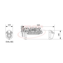 Silencieux MIVV OVAL BMW R 1200 GS/ADVENTURE 2010-2012