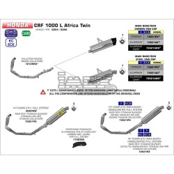 Ligne Complète ARROW Maxi Race Tech Honda CRF 1000 L AFRICA TWIN 2016-2019