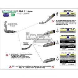 Ligne Complète ARROW X-Kone Adapt.Kawasaki Z 800 E 2013-...