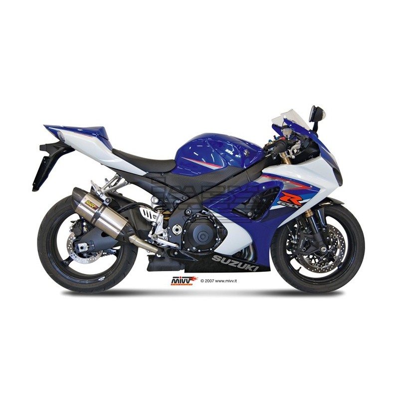 Silencieux MIVV SUONO Adapt.Suzuki GSX R 1000 2007-2008